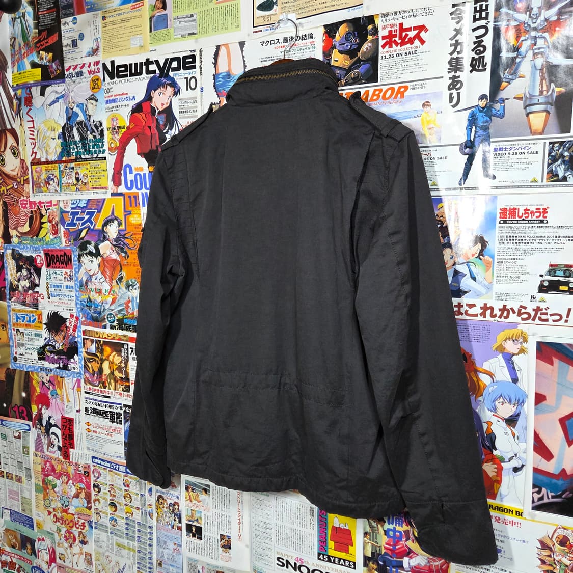 JPN 블랙 코튼 나일론 멀티 포켓 투지퍼 자켓 상품이미지6