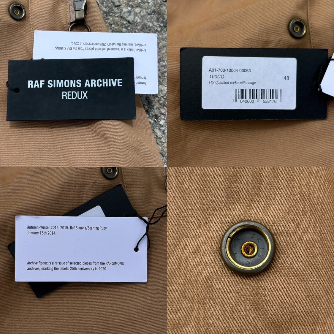 RAF SIMONS Archive Redux 03 뉴오더 파카 자켓  상품이미지10