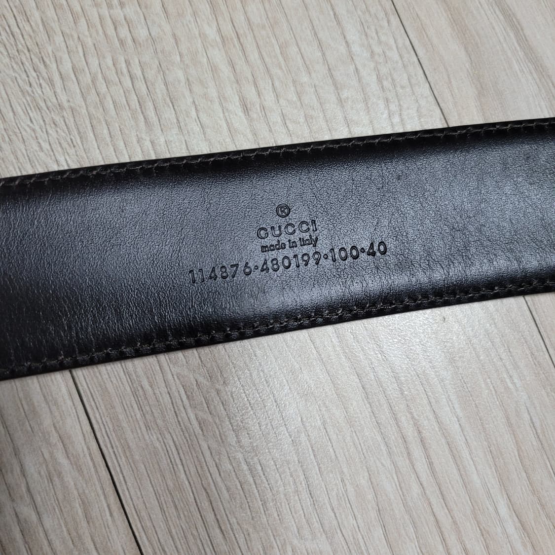 정품 구찌 GG 로고 벨트 100/40 상품이미지4