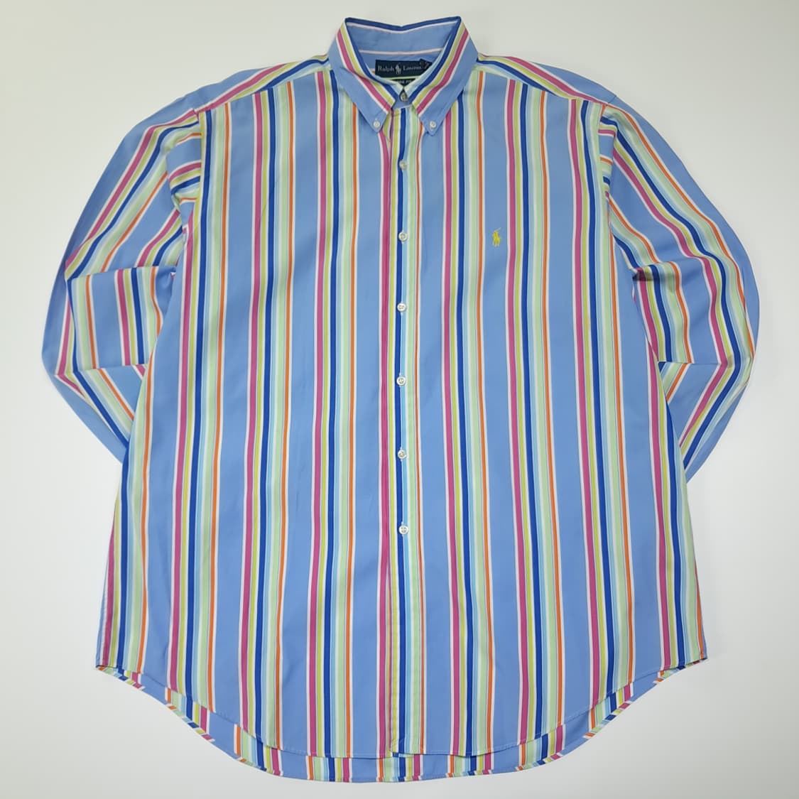 CL677 XL 폴로 90s 스트라이프 멀티컬러 버튼다운 셔츠 남방 상품이미지1