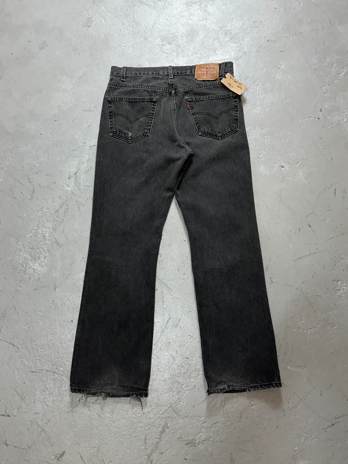 90's 리바이스 517 블랙 부츠컷 플레어진 상품이미지4