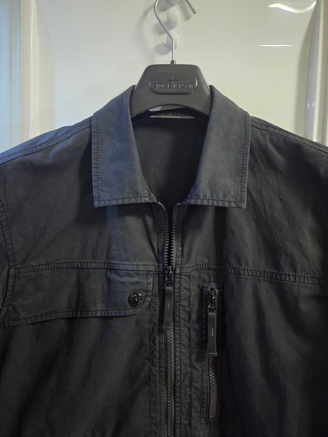 ​[24SS] 스톤아일랜드 올드이펙트 오버셔츠 블랙 M 상품이미지6