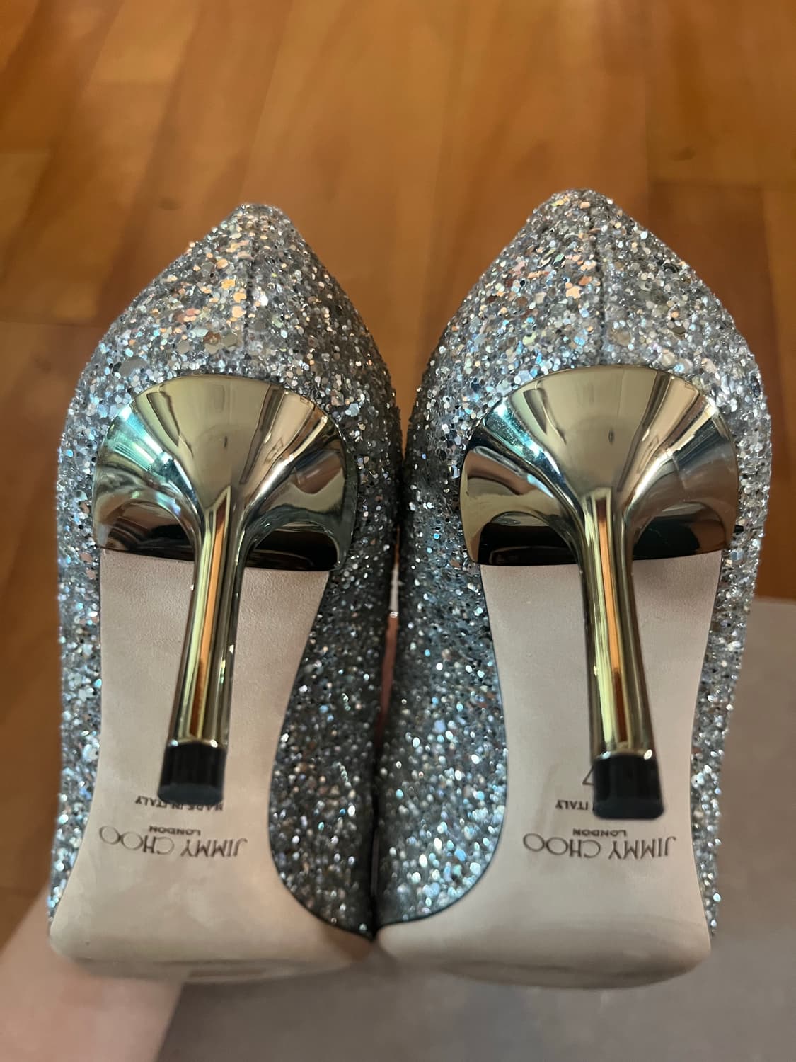 JIMMY CHOO 지미추 로미 60 샴페인컬러 37사이즈 웨딩슈즈 상품이미지3