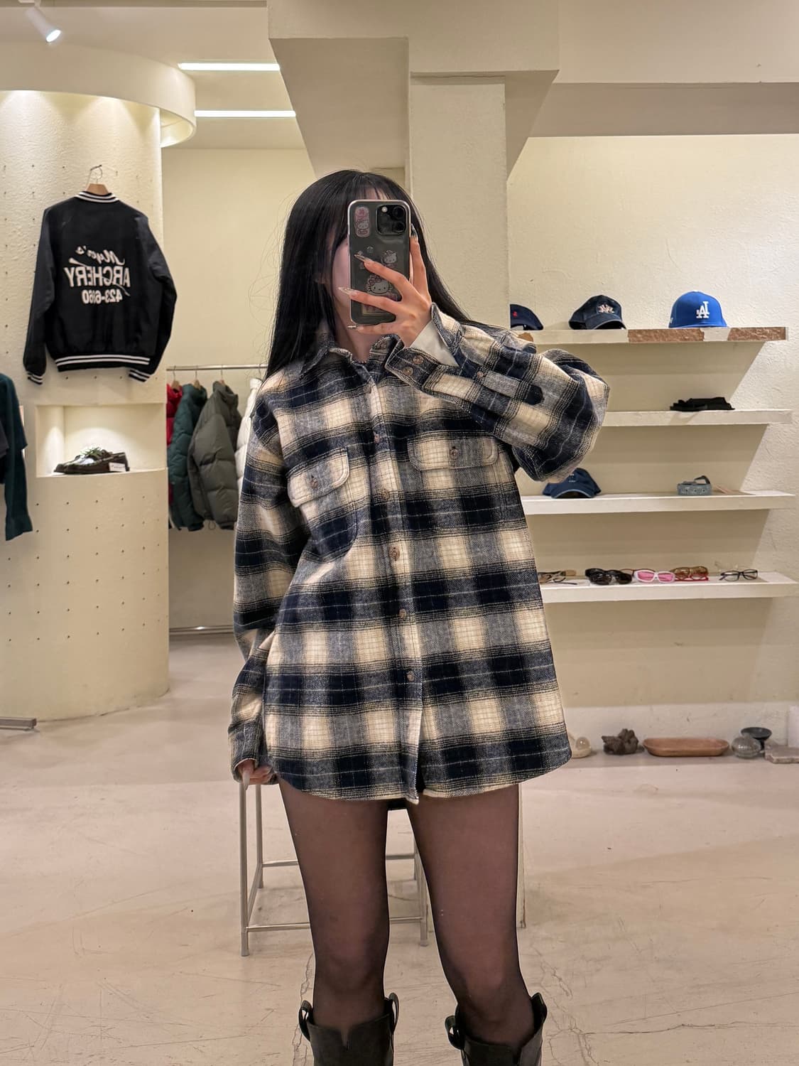 필드앤스트림 체크 플란넬 셔츠 U974 상품이미지1