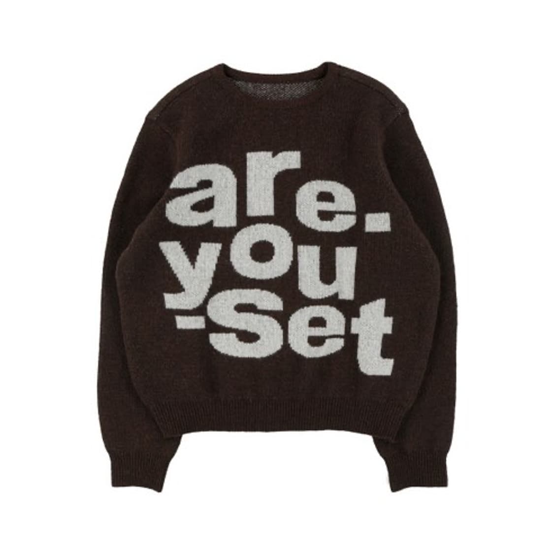 [L] 더콜디스트모먼트 are 니트 브라운 상품이미지1