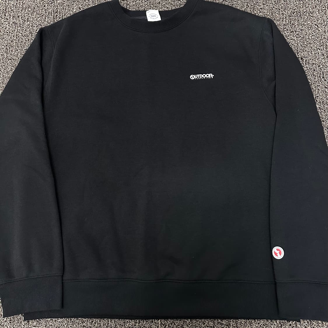 OUTDOOR 아웃도어 기모 맨투맨 블랙 XL 상품이미지4