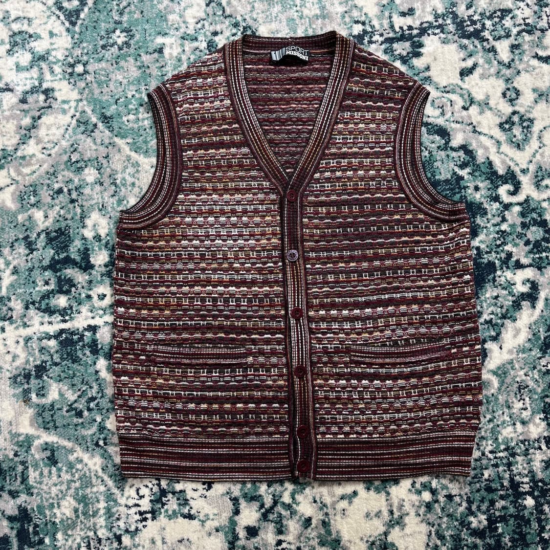 Italy Missoni 미쏘니 니트 패턴 조끼 베스트 (M) 상품이미지2