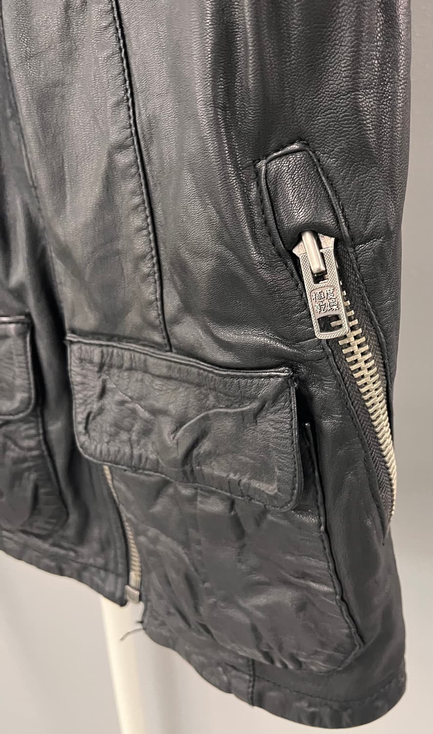 슈퍼드라이 Superdry 리얼 레더 가죽 자켓 M 상품이미지3