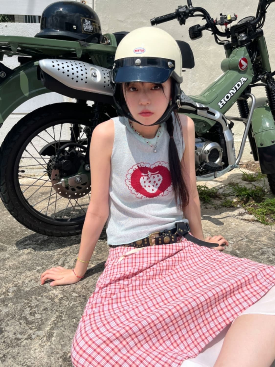 김아홉 HEART ichigo 니트 나시 민트 상품이미지1