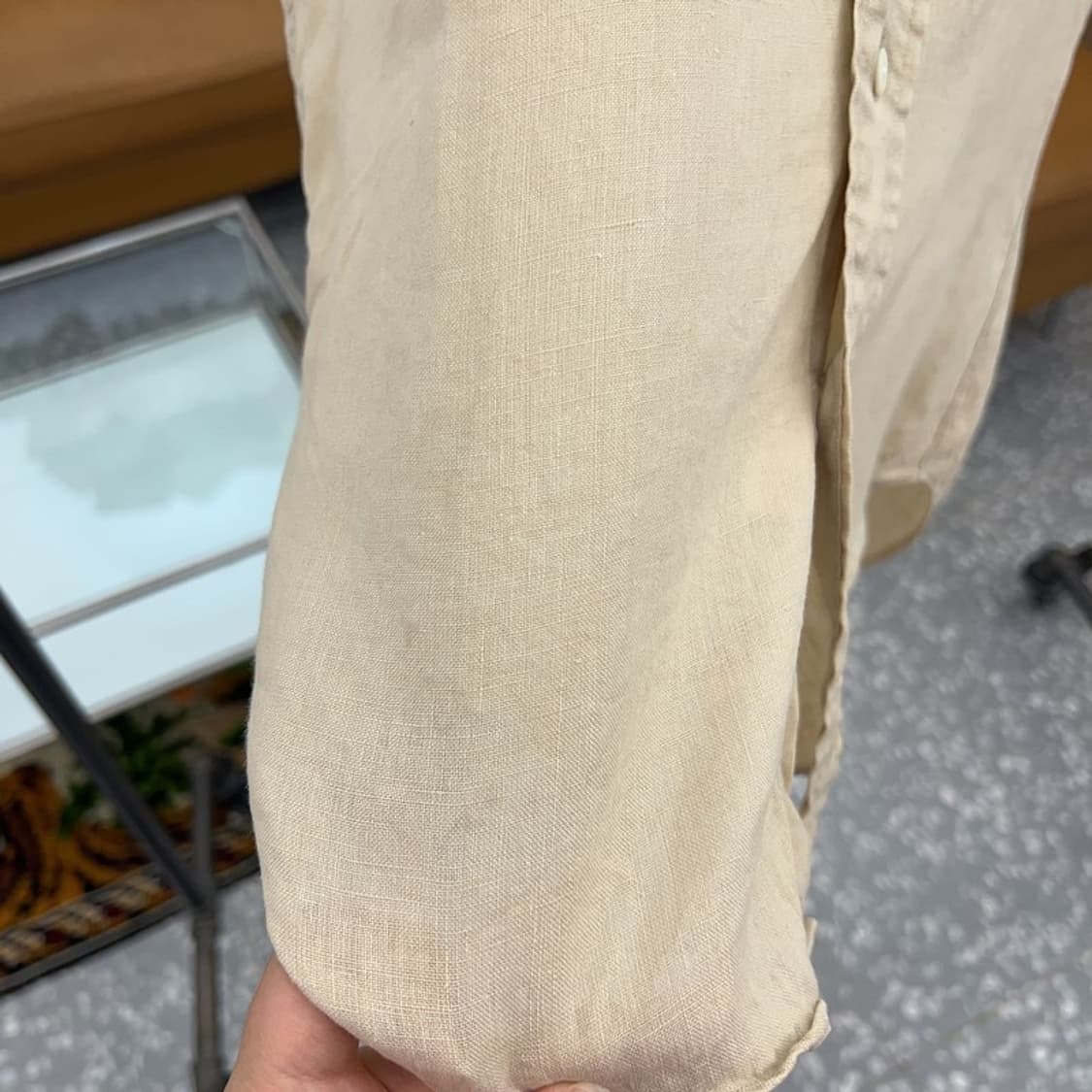 폴로 랄프로렌 빈티지 린넨 반팔 셔츠 95 C04234  상품이미지5