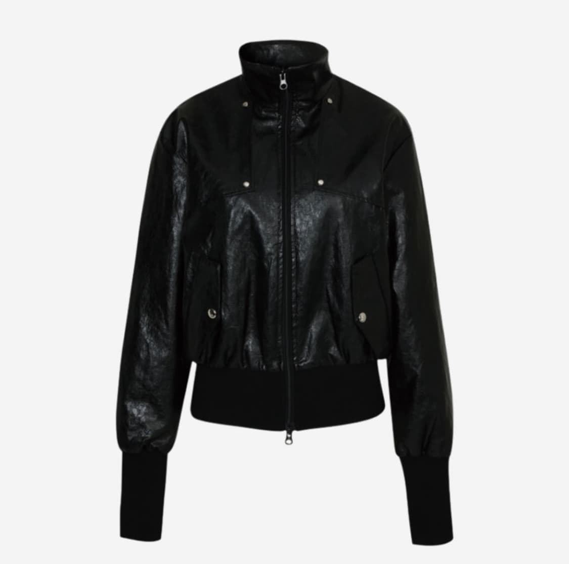 보헤미안서울 보헴서 리벳 포인트 밴딩 점퍼 레더 자켓 상품이미지4