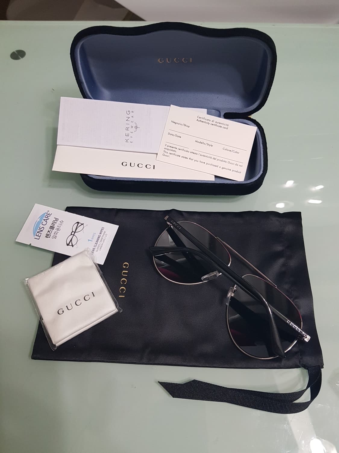 구찌 미러에비에이터선글라스(정말멋짐 정품새상품) 상품이미지9