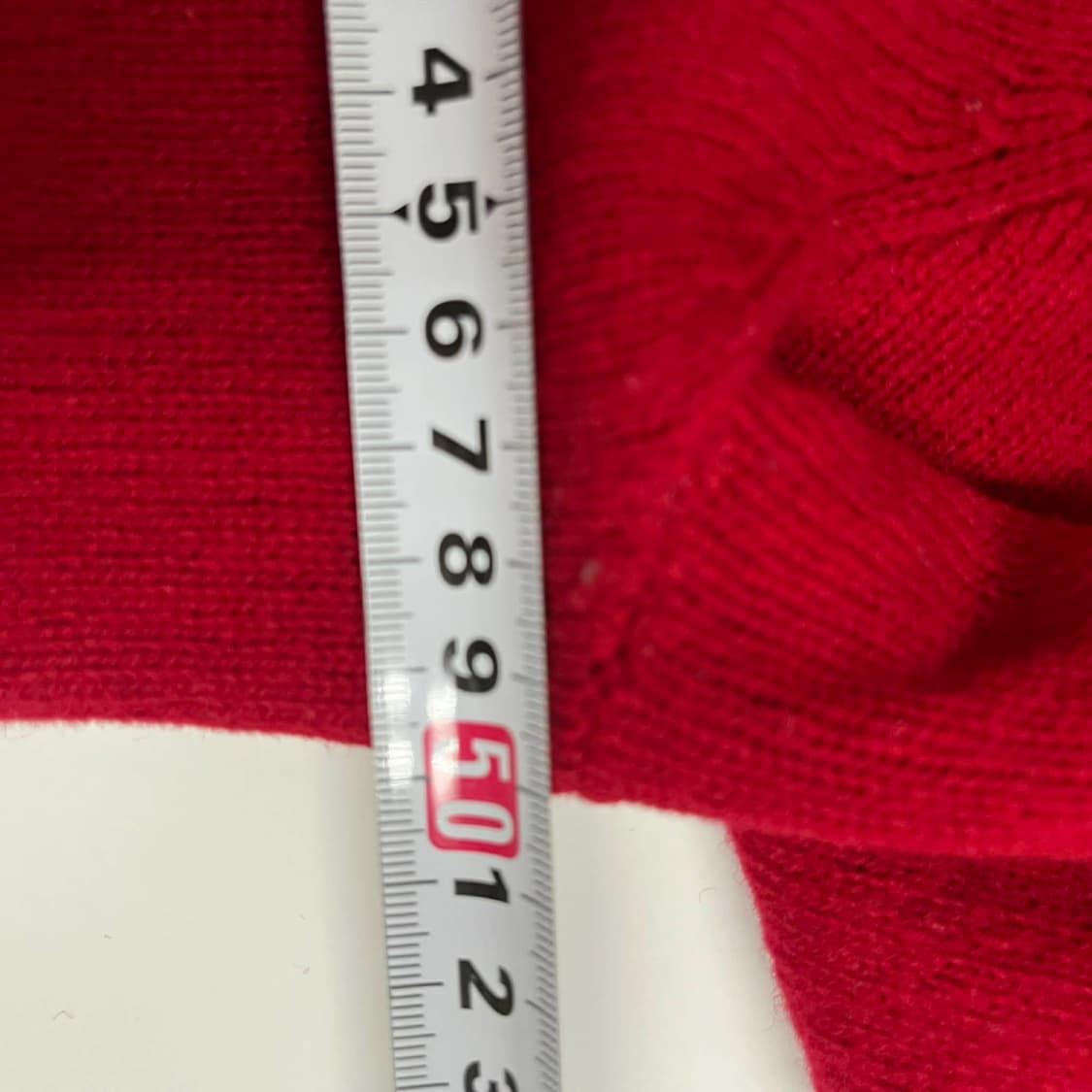 폴로 랄프로렌 딮버건디 램스울 브이넥 니트(S) 상품이미지8