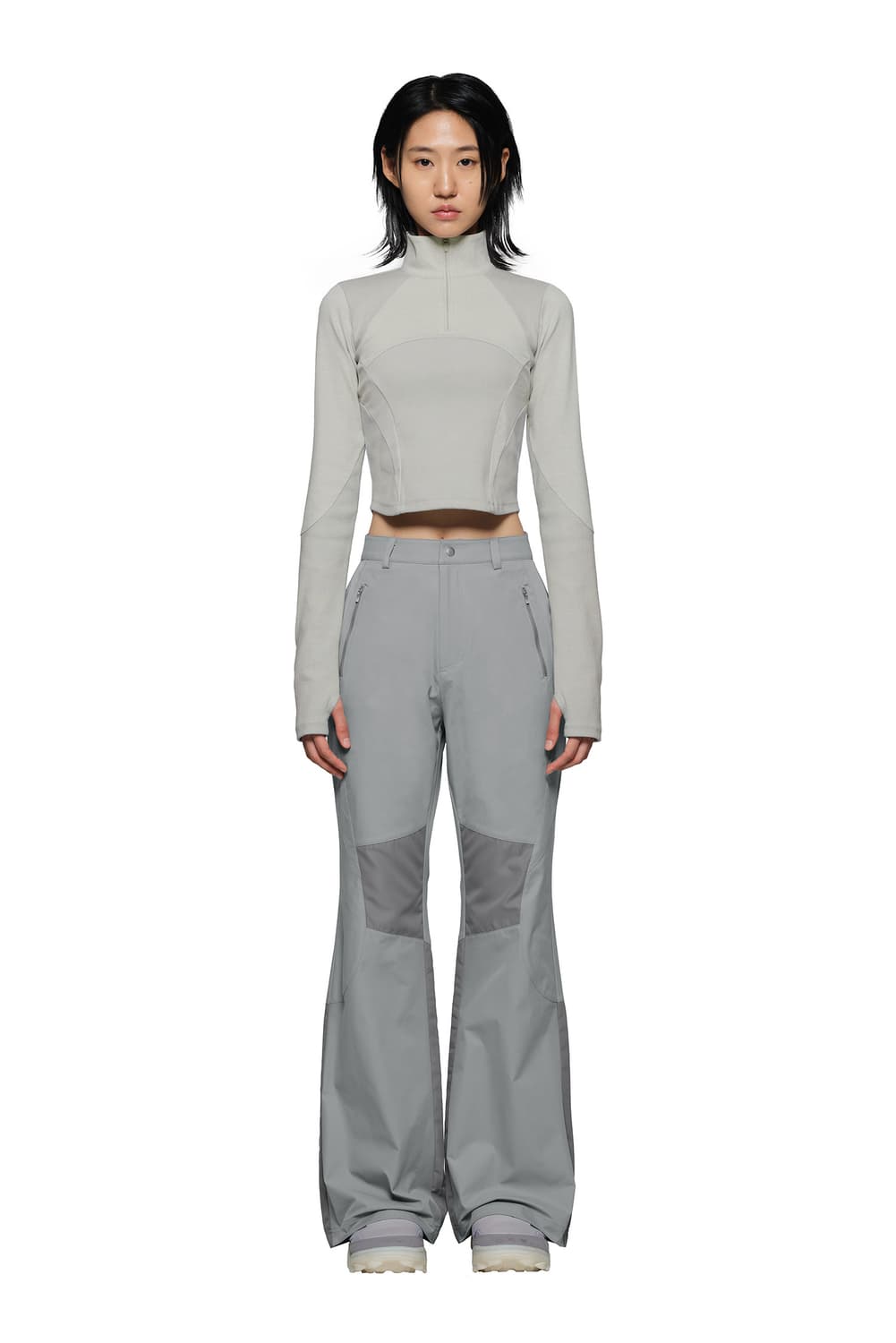 아트오브필드 HALF NECK CROPPED T-SHIRT - BEIGE 상품이미지4