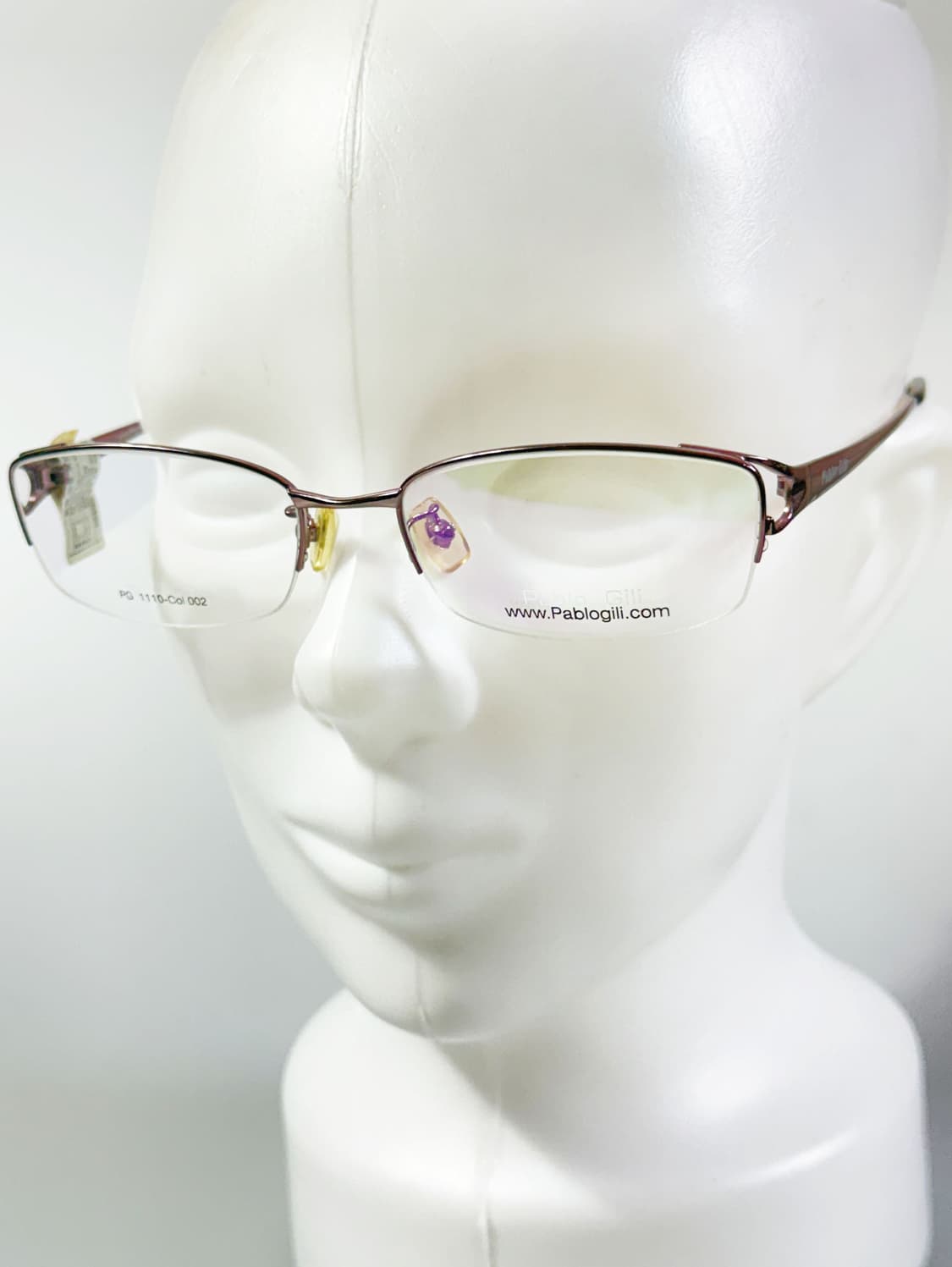 PABLO GILI 반무테 스퀘어 메탈 프레임 빈티지 안경 상품이미지8