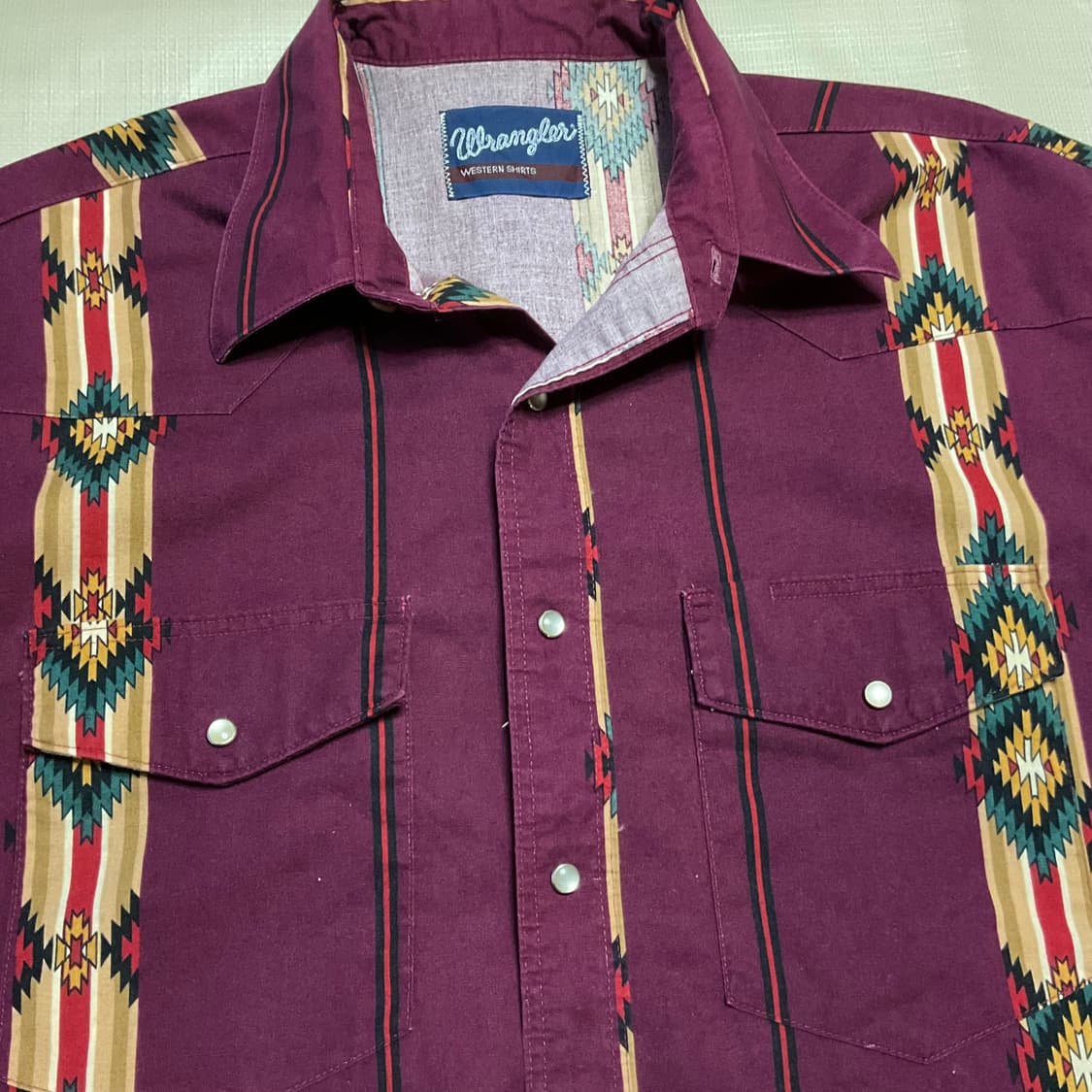 빈티지 랭글러 나바호 반팔 셔츠 상품이미지3