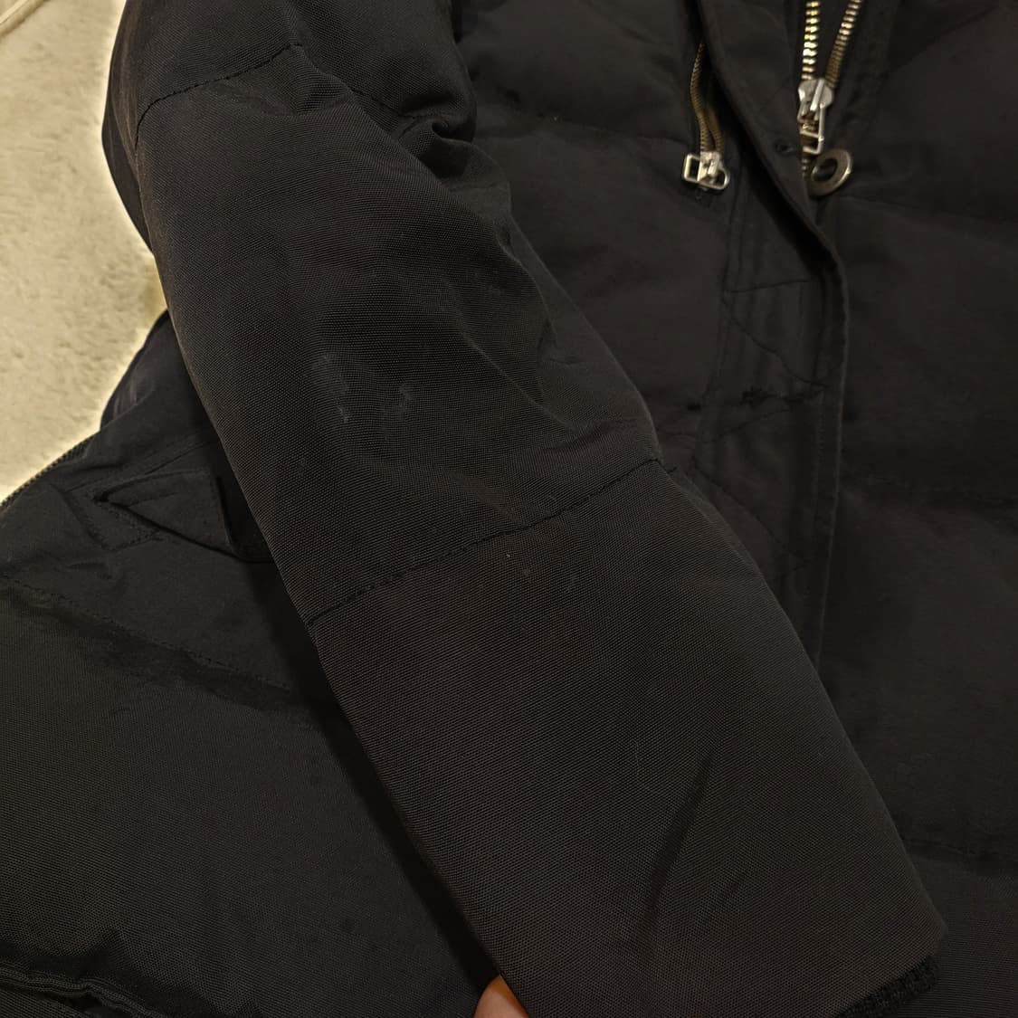 무스너클 쓰리쿼터 패딩 L 상품이미지5