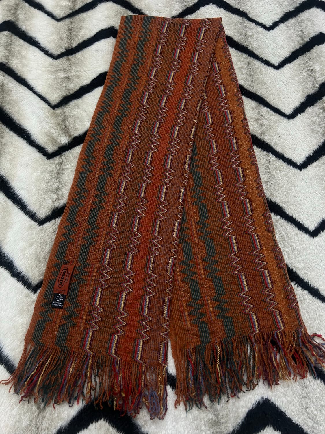 미쏘니 양모 패턴 머플러 상품이미지2