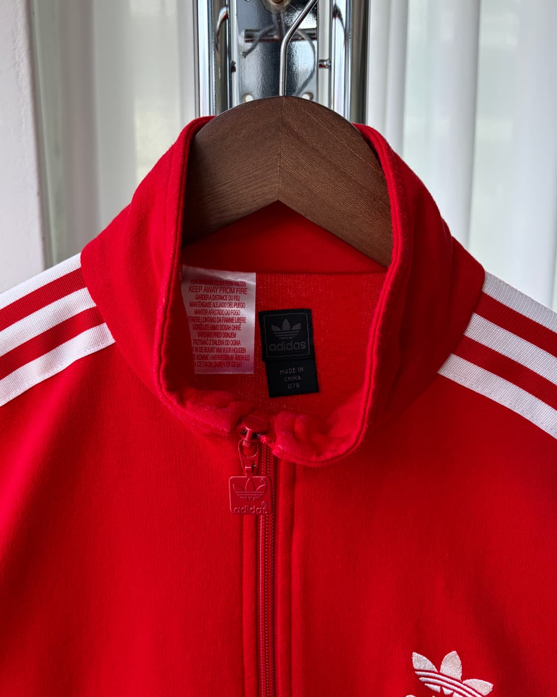 [S]아디다스 파이어버드 레드 코튼 트랙탑 져지 상품이미지6