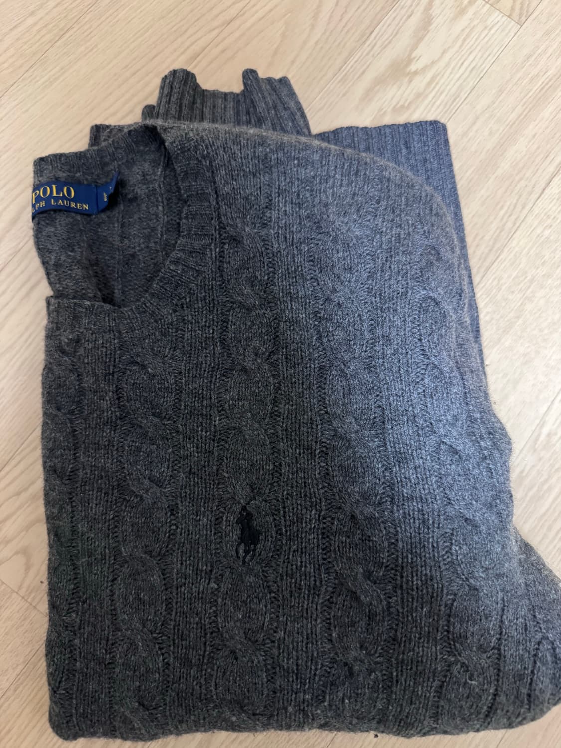 폴로 캐시미어 케이블니트 상품이미지2
