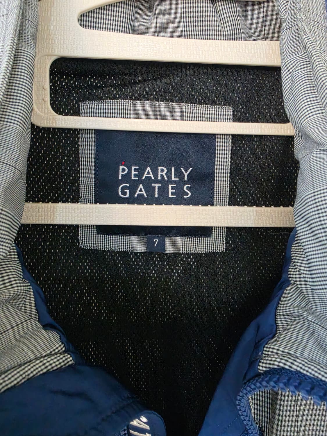 105)파리게이츠 골프 체크 패턴 점퍼 상품이미지3