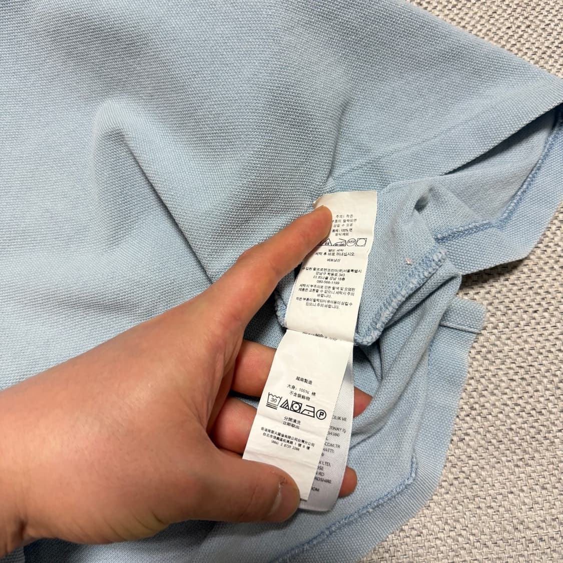 폴로 랄프로렌 커스텀 슬림핏 반팔 카라티 상품이미지5