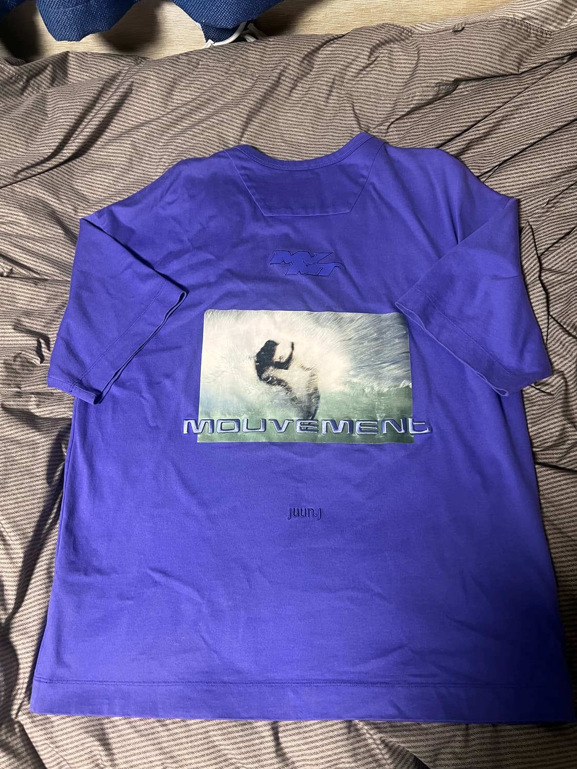 [S] 준지 반팔 티셔츠 블루 상품이미지3