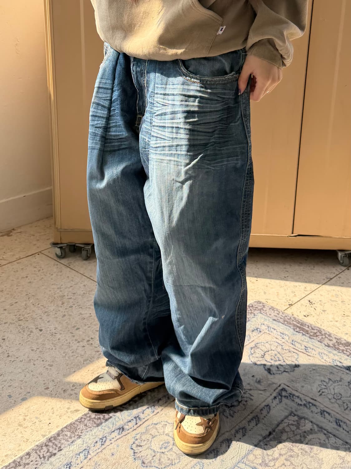 빈티지 자수 힙합팬츠 상품이미지5