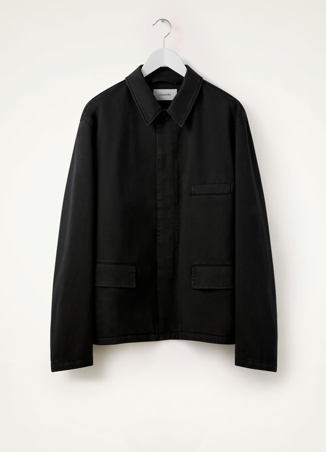 르메르 워크웨어 자켓 가먼트 다이드 코튼 사틴 미드나이트 그린 멀티포켓 상품이미지1