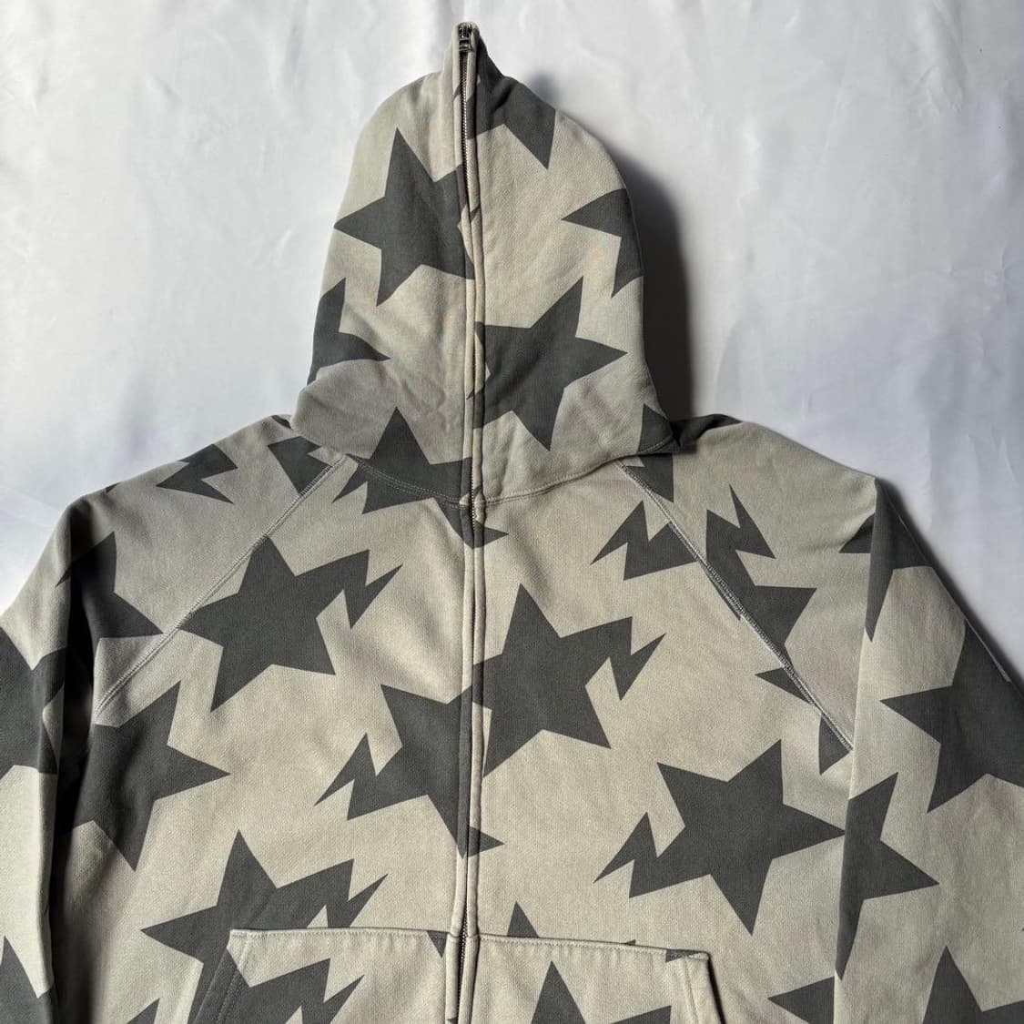 베이프 스타 패턴 후드 집업 상품이미지2