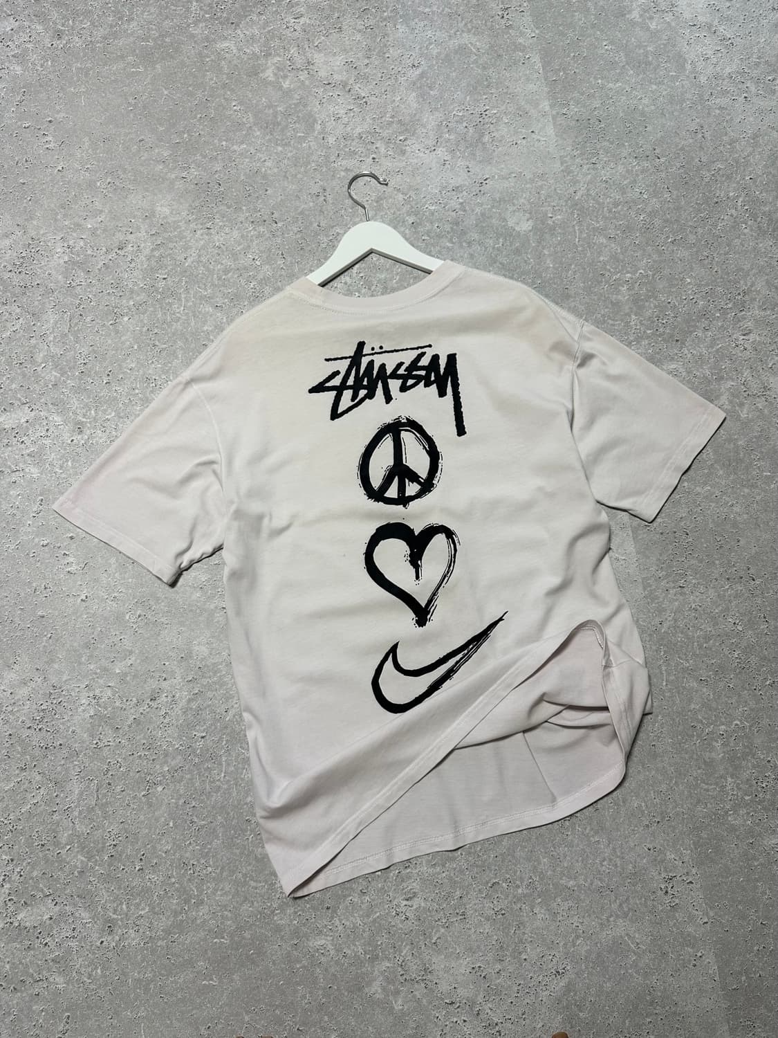 스투시 x 나이키 NRG 화이트 반팔티 상품이미지1