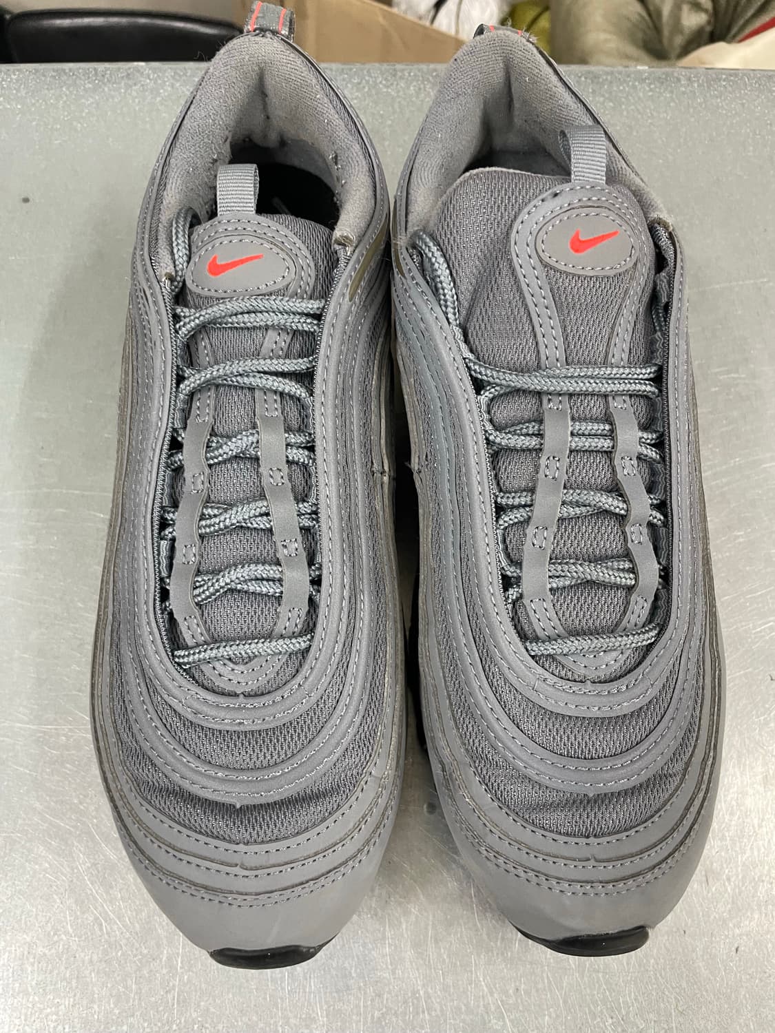 나이키 에어맥스 97 쿨그레이 크림슨 250 상품이미지5
