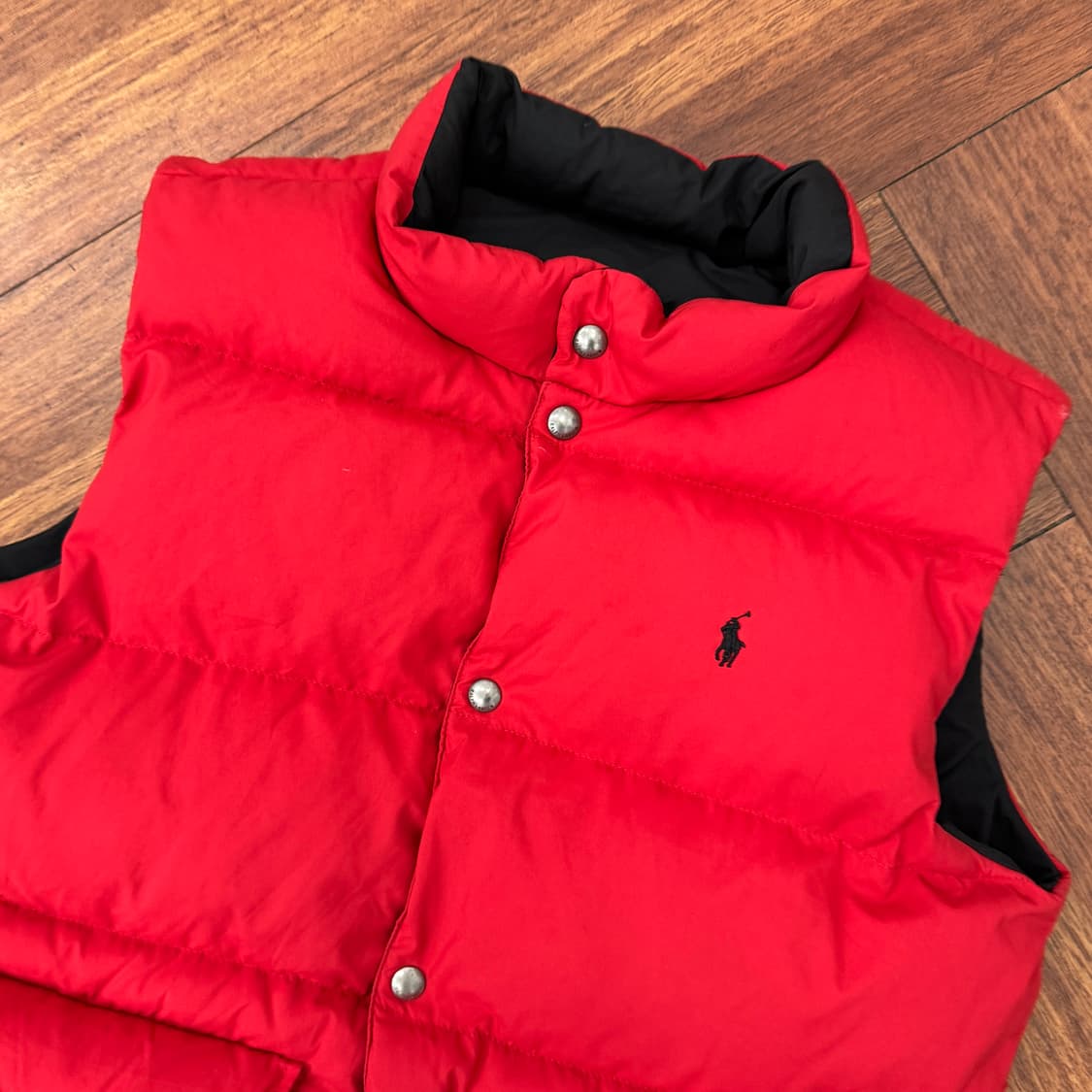 95~100 폴로 랄프로렌 리버시블 양면 패딩 조끼 베스트  상품이미지5