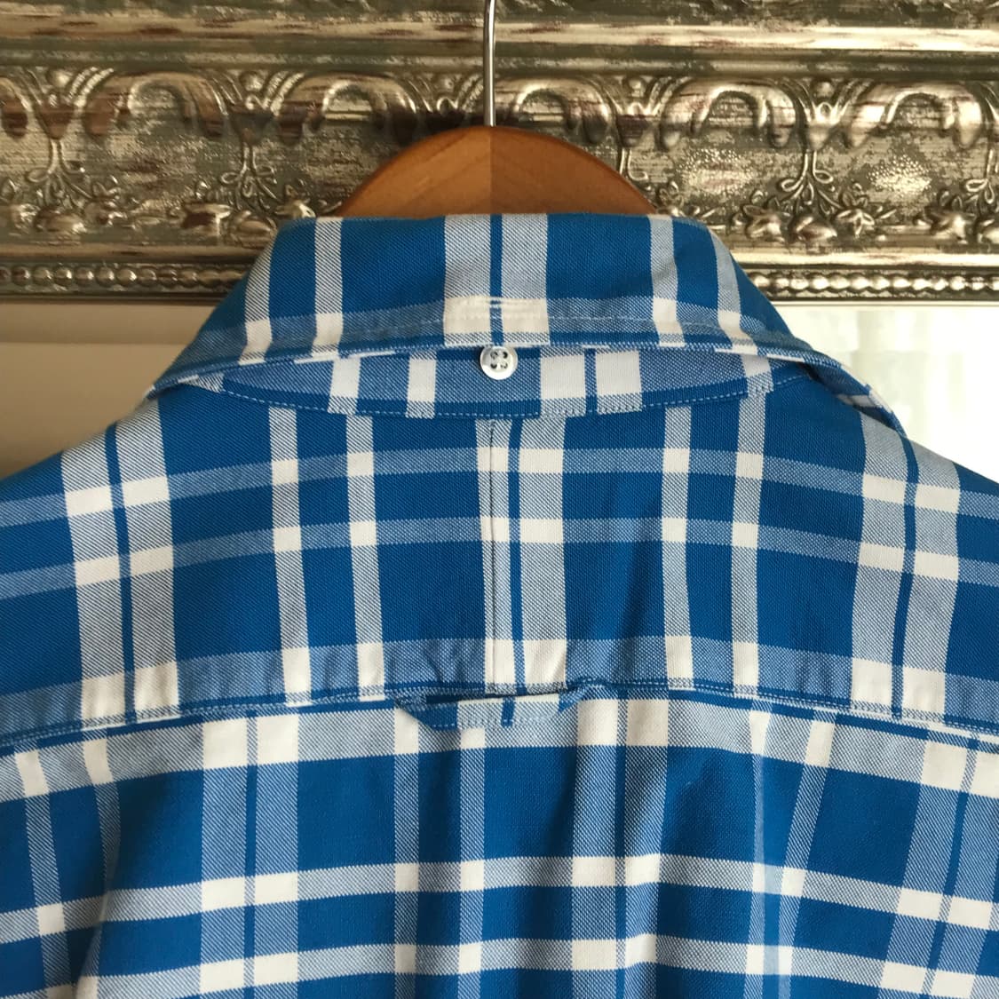 톰브라운 블루 체크 히든 삼선 옥스퍼드 셔츠 새상품! 상품이미지4