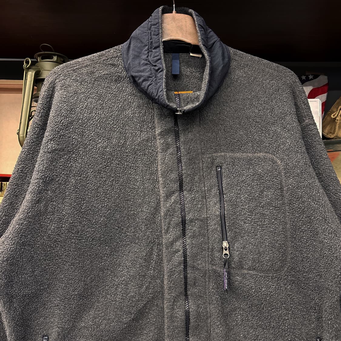 90s 파타고니아 미국생산 신칠라 딥파일 플리스 집업자켓 차콜 N890 상품이미지3