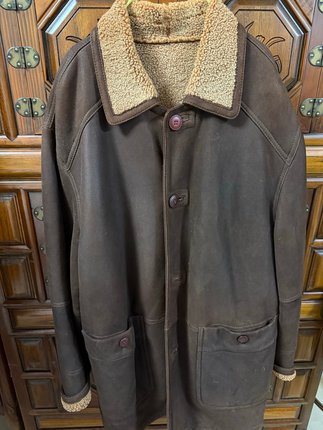 남자양가죽양털무스탕 상품이미지1