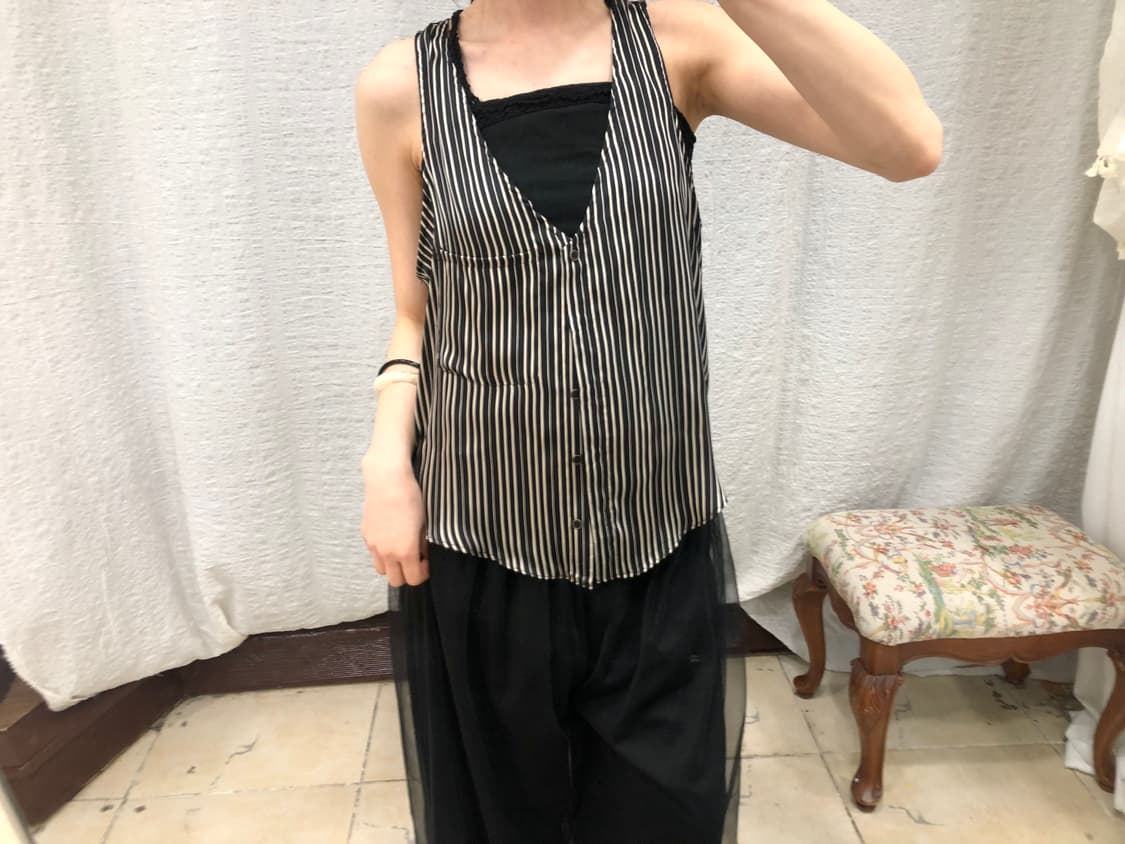 Stripe chic summer vest  상품이미지5