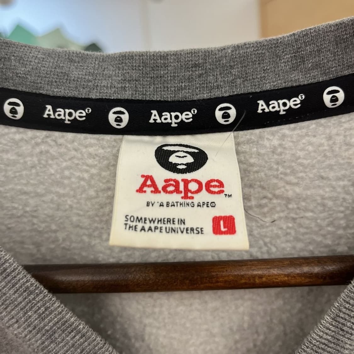 베이프 AAPE 빈티지 스트릿 펑크 빅 스펠아웃 맨투맨 L C10701 상품이미지5