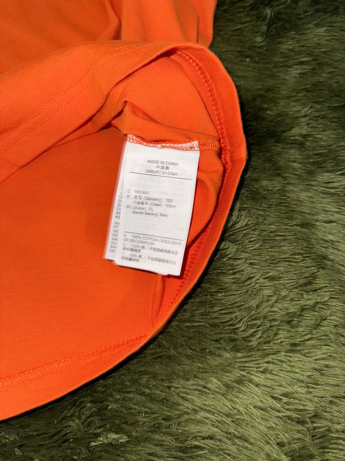 [XL] 나이키 바스켓볼 릴렉스 핏 로고 프린트 롱슬리브 티셔츠 케럿 상품이미지6