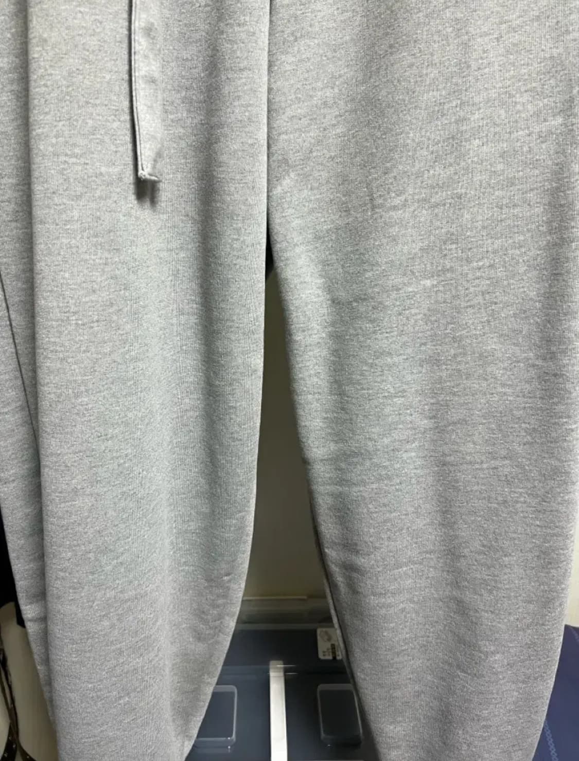 [OS] MJD x 코인 서울 벨티드 헤비 스웨트 배기 팬츠 멜란지 그레 상품이미지3