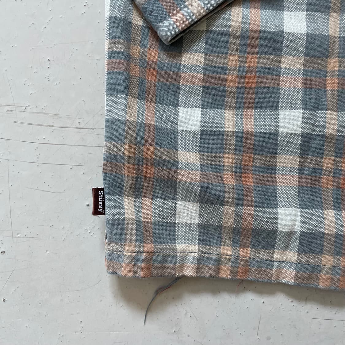 2000’s  Stussy Open Collar Check Shirt 상품이미지6
