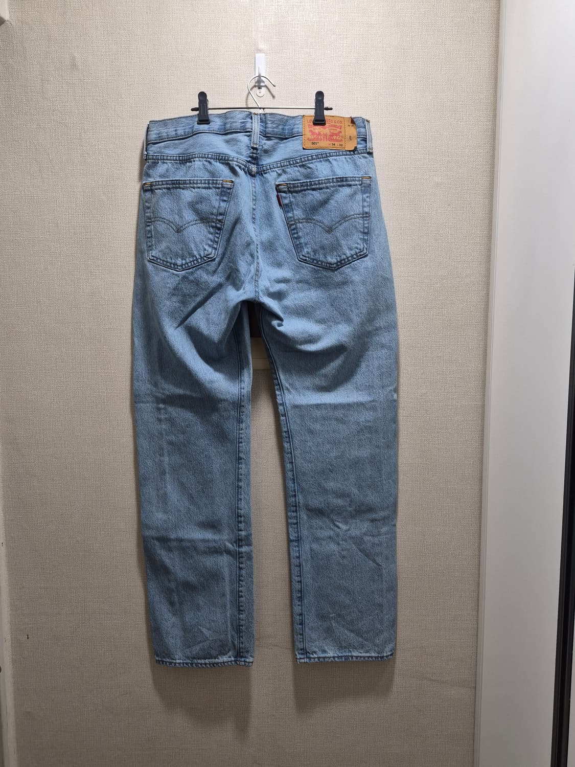 리바이스 501 W34 L32 연청 데님 상품이미지6