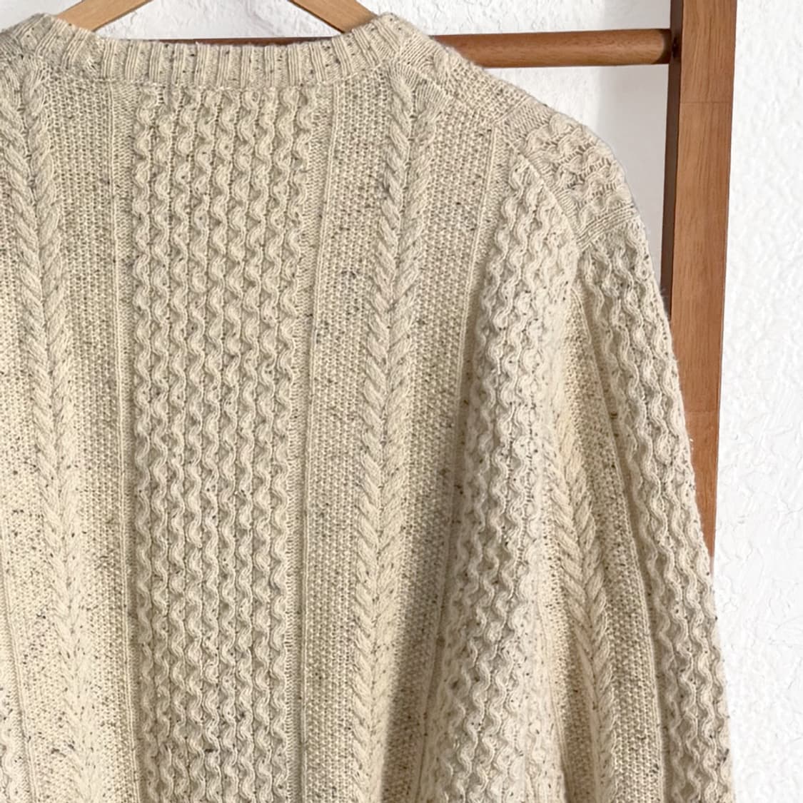 밀크티 케이블 니트 스웨터 상품이미지7