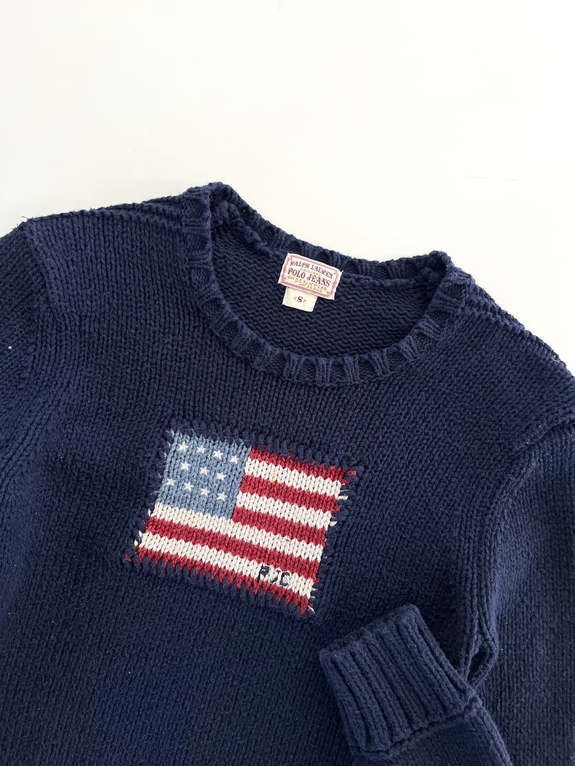 Polo 폴로 랄프로렌 진스 우먼라인 성조기 니트 상품이미지4