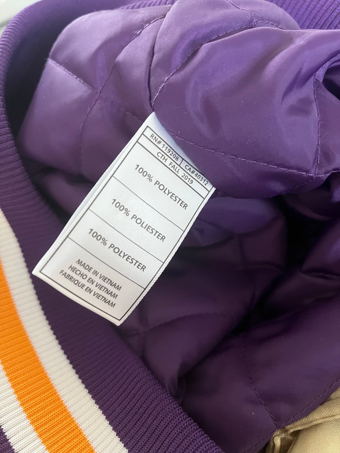 미첼앤네스 NBA LA 레이커스 2000 챔피언쉽 골드 새틴 자켓 M 상품이미지8