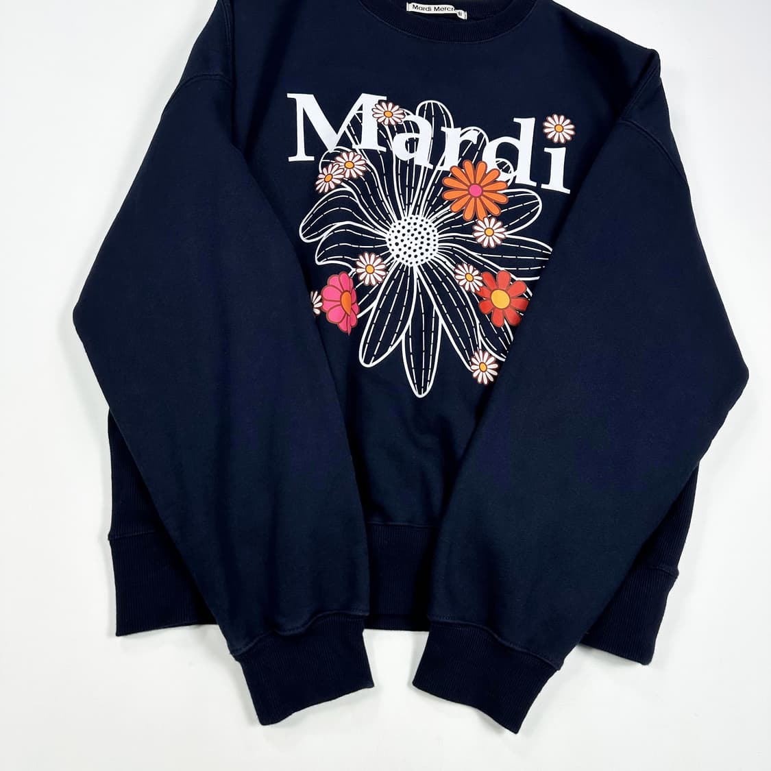 마르디 메크르디 빅로고 맨투맨 네이비 Free 상품이미지3