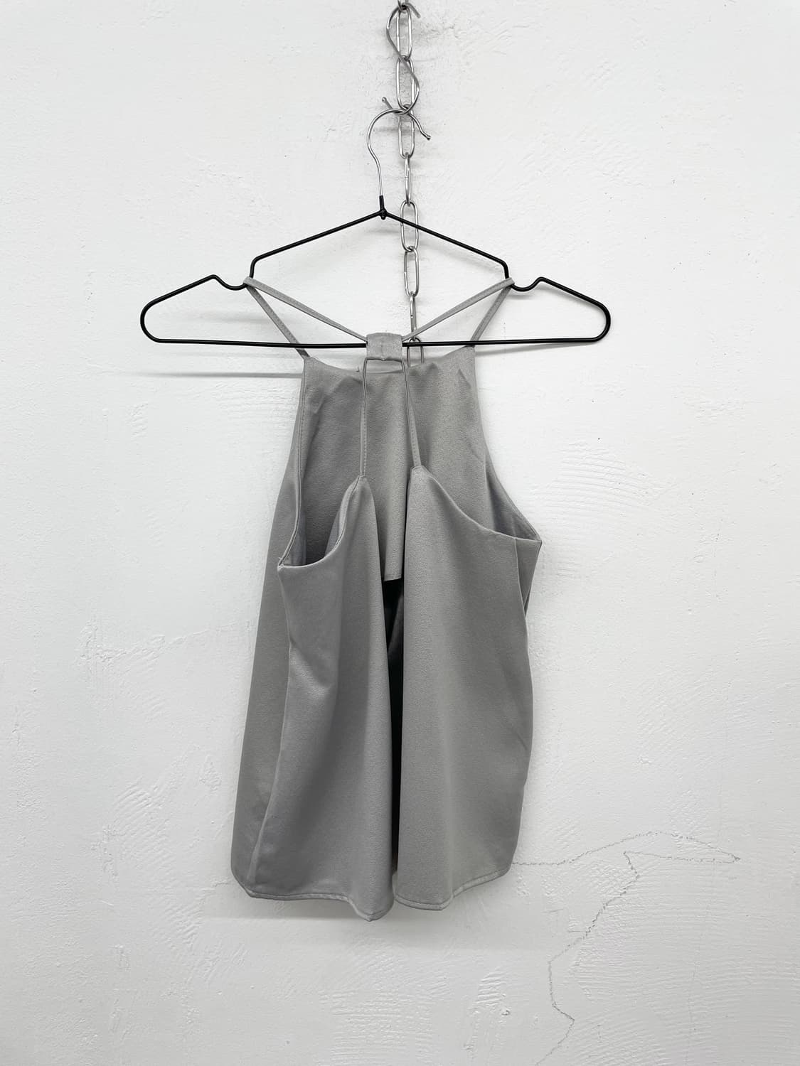 실버 새틴 홀터 슬립 쇠맛 상품이미지7