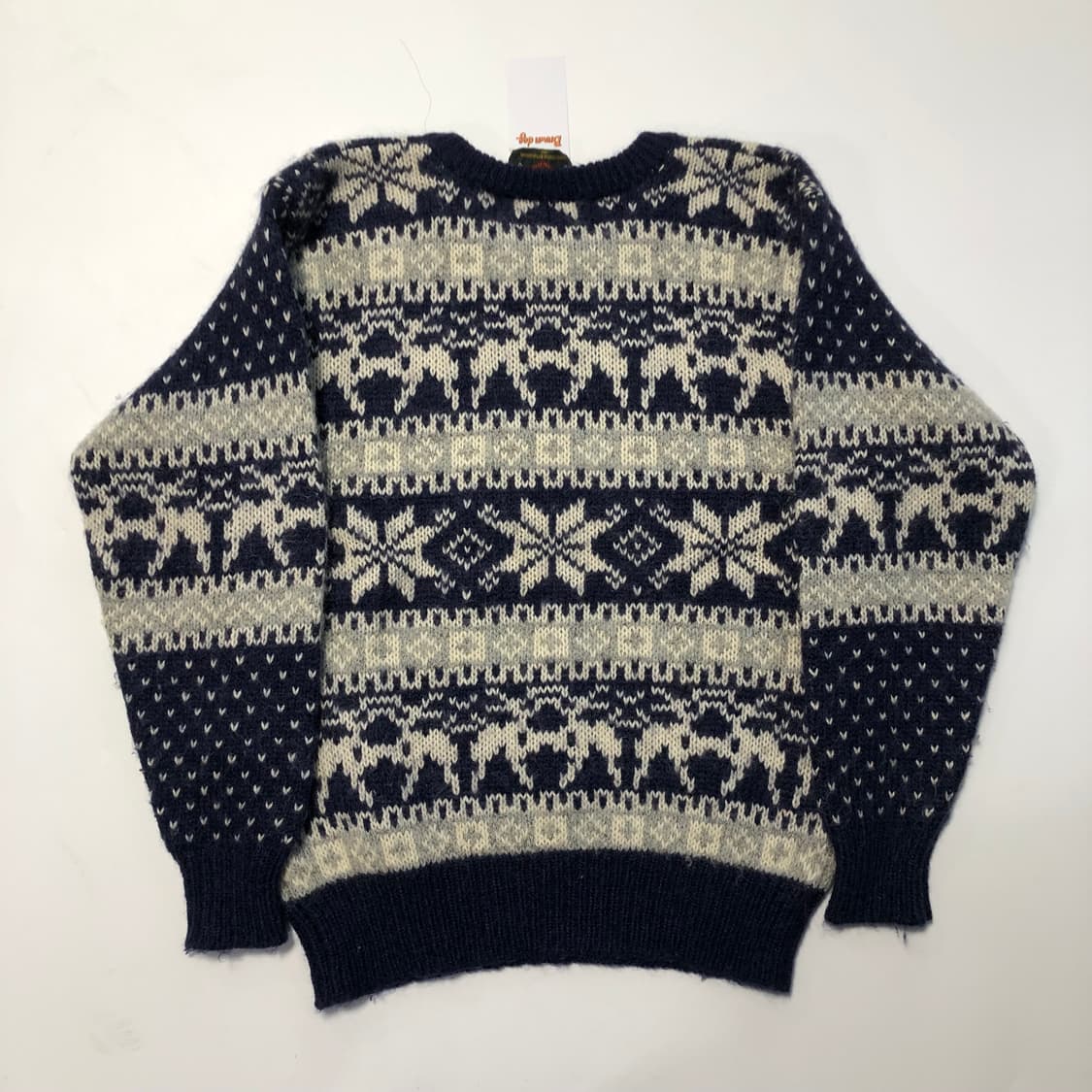 웨스트씨 노르딕 패턴 울 스웨터 상품이미지2