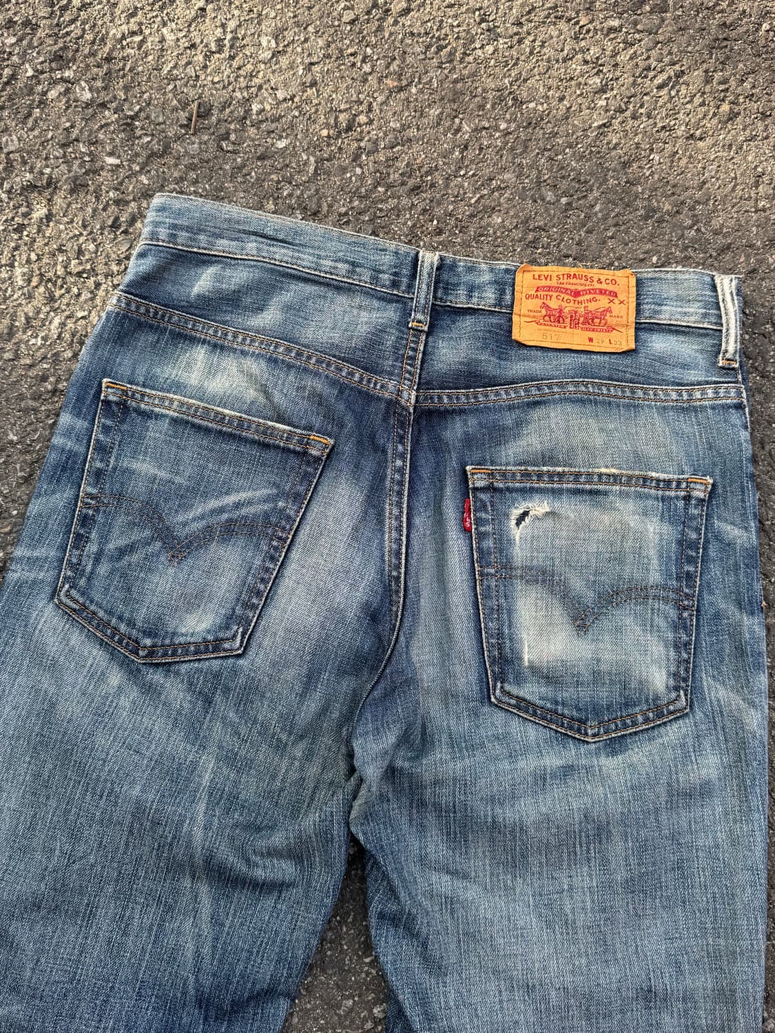 리바이스 517 더티 페이딩 부츠컷 데님팬츠  상품이미지2