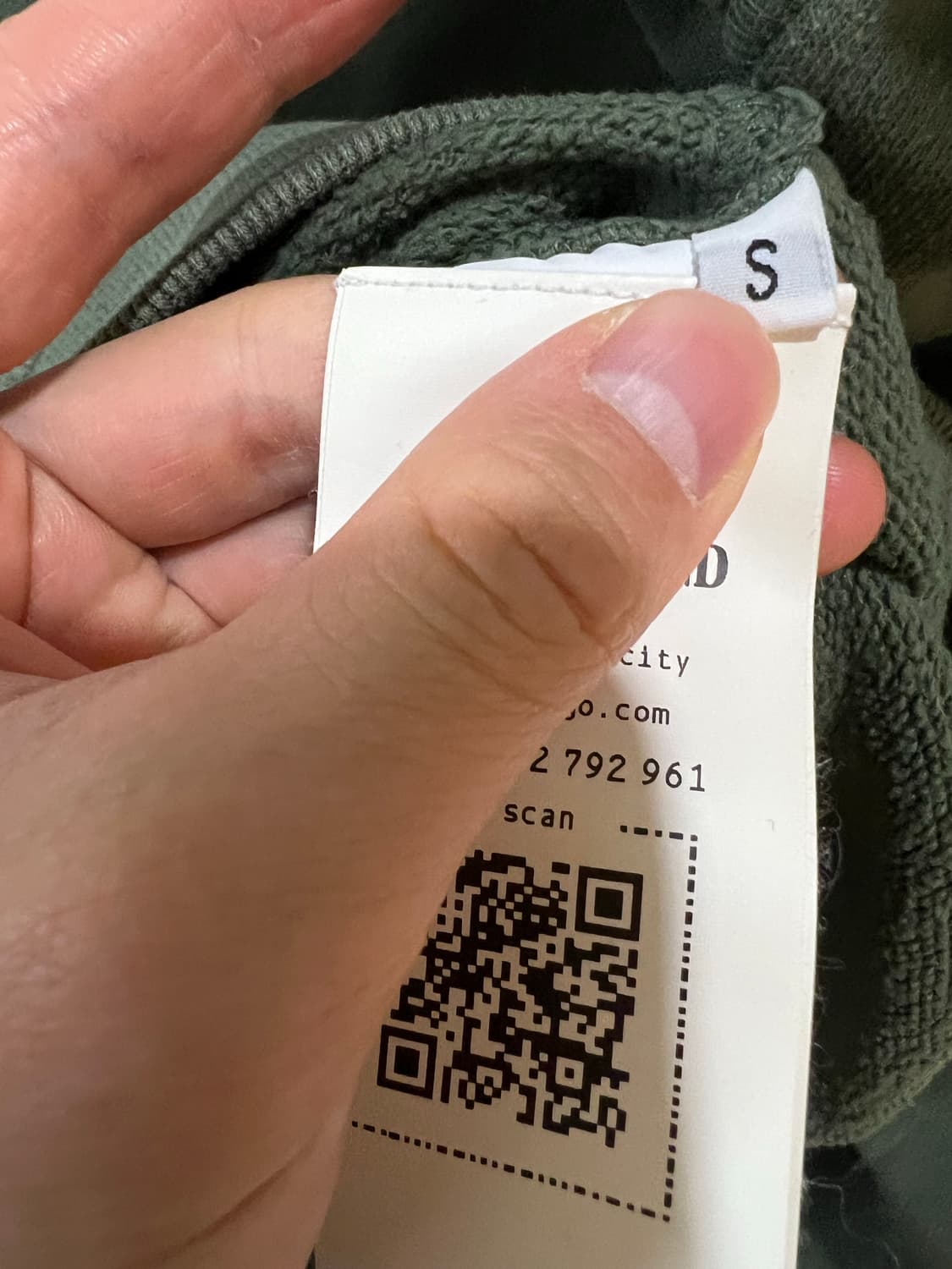 23ss 스톤아일랜드 카키 후드집업 S 상품이미지3